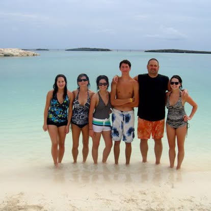 Family on the beach
